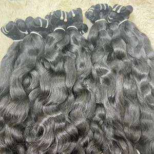 Vague naturelle de meilleure qualité dans les cheveux de trame, 100% cheveux humains, cheveux bruts cambodgiens un donneur non transformés - Product Image 3