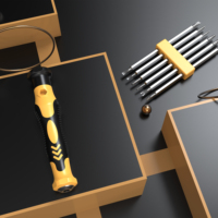 Kit de tournevis de précision magnétique 7-en-1 Mingtu MT-T710 en acier, embouts Torx professionnels pour réparation d'ordinateurs/portables/iPhones - OEM