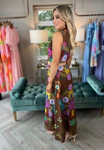 Robe Maxi mi-longue 100% coton pour femmes de créateur manches longues longueur cheville longue ceinture brodée style ukrainien tissu de qualité - Product Image 3