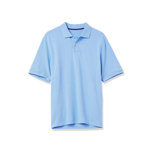 Manga corta de color sólido simple para hombre de alta calidad para Polo logotipo personalizado servicio OEM tela de punto informal lisa - Product Image 4