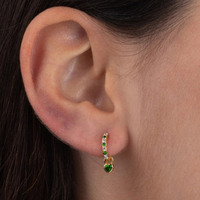 Bas quantité minimale de commande en gros bijoux coeur 925 boucles d'oreilles créoles en argent sterling