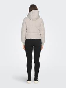 Custom Logo Stone Top Women's Wholesale Unique Design Short <b>Quilted</b> Winter Jacket with Detachable Hat - Product Image 3