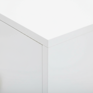 Étagère de rangement moderne en chêne massif, couleur blanche, multifonctionnelle, modèle Cabinet Second Moon - Product Image 6