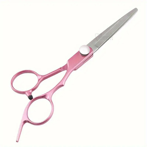 Ciseaux à cheveux en acier inoxydable pour droitier tranchant ergonomique haute précision barbier lame droite pansement professionnel - Product Image 6