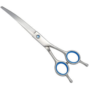 Tijeras de aseo para mascotas de acero inoxidable de la mejor calidad profesional Tijeras de recorte curvas de 6,5 pulgadas Plata - Product Image 4