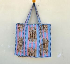 Sac fourre-tout en coton bohème matelassé avec poche intérieure, grande taille pour les voyages d'été et les courses, sac cadeau tendance - Product Image 4