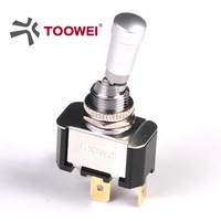 TOOWEI Nouveau développement ON-OFF Silver Contact 10A 15Amp Levier de verrouillage sûr Interrupteur à bascule 2 positions sur les interrupteurs à bascule