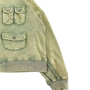 Nuevo estilo Sudaderas con capucha para hombre Lavado ácido Liso Color sólido En blanco Tallas grandes Peso pesado Térmico Hombres Sudadera con capucha Lavado ácido Sudadera con capucha - Product Image 3