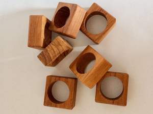 Anillo de Servilleta de Madera de Estilo Rústico, Novedad, para Decoración de Comedor con Temática Campestre, Añade un Encanto Acogedor de Madera - Product Image 2