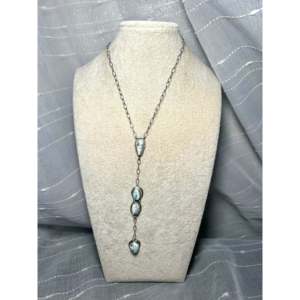 Collier Kobe Martinez en turquoise naturelle et argent sterling, en forme de goutte d'eau, tendance religieuse, pour cadeaux et fêtes - Product Image 3