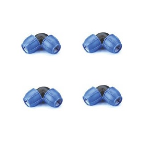 Raccord coudé en compression en PEHD de qualité supérieure 20-110 mm avec garantie de 3 ans pour système d'irrigation par aspersion - Product Image 1
