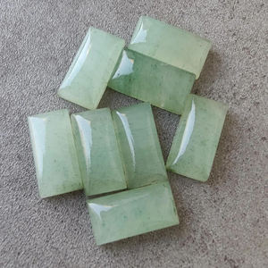 Aventurine naturelle de qualité AAA + Cabochon à dos plat grand Rectangle vert pierres précieuses en vrac toutes tailles disponibles pour la vente en gros - Product Image 2