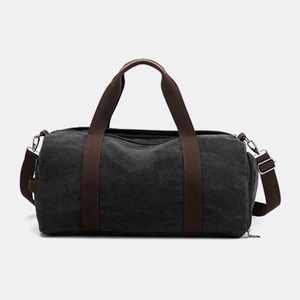 Bolsa de lona Vintage de alta calidad hecha a mano PU Shoder bolsa de gimnasio al por mayor del fabricante indio - Product Image 1