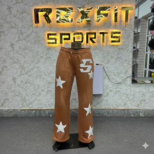 Pantalones de chándal informales para hombre de nuevo estilo de talla grande en todos los colores, pantalones de chándal con forro polar térmico al por mayor, pantalones de lana gruesa de invierno, planos medios - Product Image 3