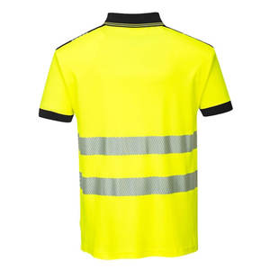 Top Quality Short Sleeve Reflective <b>Tape</b> 100% Polyester Man Hi Viz Safety Polo T-Shirts for Construction - Product Image 6