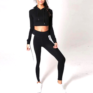 Ensemble de jogging de sport à capuche 100% coton pour homme avec veste de piste d'équipe et pantalon de survêtement - Product Image 4