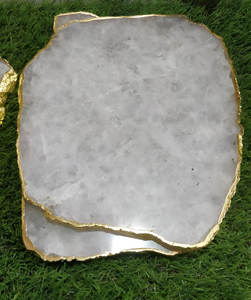 Plato para servir de ágata, bandeja de piedra de amatista tallada con estilo para cenas de lujo, ocasiones especiales, decoración del hogar - Product Image 3