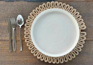 Mantel Individual de Pasto Marino Tejido a Mano, Ecológico y Natural, Mantel de Paja, Mantel de Jacinto de Agua Sostenible para Comedor - Product Image 3