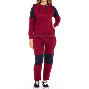 Conjunto de Sudadera con Capucha y Pantalones Deportivos de Felpa para Mujer, Talla Grande, Chándal de 2 Piezas para Invierno, Deportivo, Liso - Product Image 5