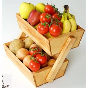 Panier à fruits en bois pliable, fait à la main, extensible, en lattes de bois, bol à fruits créatif, plateau de rangement pliable pour la décoration de la cuisine - Product Image 6