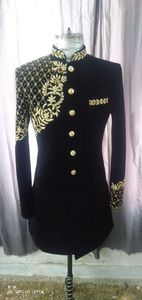 Vestido de INDO-WESTERN SHERWANI para hombre, con zapato a juego, bordado de HEAVY--ZARDOZI, para boda, 2022 - Product Image 2