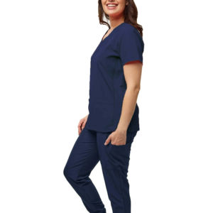 Uniformes médicos de hospital de verano de diseño personalizado más vendidos, uniformes de Enfermería de punto de LICRA elásticos cómodos recién llegados - Product Image 6