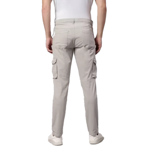 Pantalon cargo ample de grande taille à la mode avec plusieurs poches pour hommes, de couleur unie, pantalon de survêtement personnalisé pour hommes - Product Image 5