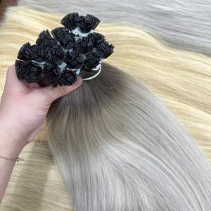 Extensions de cheveux en kératine à pointes plates Remy vietnamiennes, blondes, double trame, cheveux humains de haute qualité, prix de gros vietnamien - Product Image 2