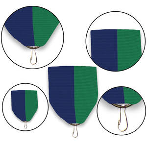 ริบบิ้นตกแต่งด้วยเข็มกลัดสีม่วงสีทองและสีเขียว - Product Image 4