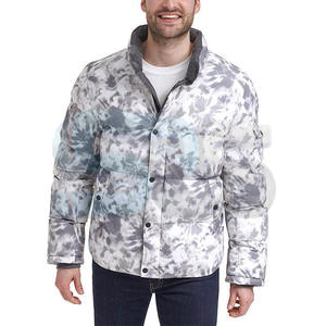 Chaqueta acolchada ajustada para hombre, chaqueta de invierno con burbujas por sublimación, hecha a medida con logotipo bordado de Jacquard, lona cálida con estilo - Product Image 3