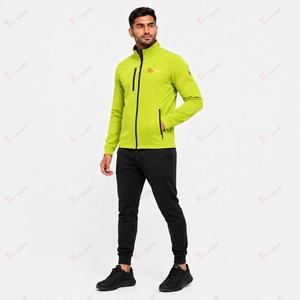 เสื้อแจ็คเก็ตผู้ชาย Tiierwear สีแดงเลือดหมู คอตั้ง ซิปหน้า ผ้า softshell ทรงเข้ารูป แห้งเร็ว สปอร์ต สำหรับฤดูใบไม้ผลิ - Product Image 2