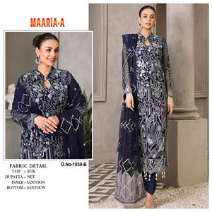 Vestido de diseñador Salwar Kamiz Dupatta de alta demanda para bodas Ropa paquistaní Estilos indios pakistaníes disponibles Competitivo - Product Image 2