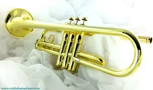 ทรัมเป็ตทองเหลืองบีแบบคลาสสิกสำหรับโรงเรียนดนตรีผู้จำหน่ายอินเดีย - Product Image 4