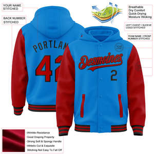 Veste d'université personnalisée avec patchs OEM vestes letterman vente en gros vestes de mode équipe collégiale Manteau d'université à manches en cuir - Product Image 4