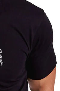 T-shirt élégant avec strass pour hommes Chemises avec strass personnalisées au prix de gros pour adultes - Product Image 5