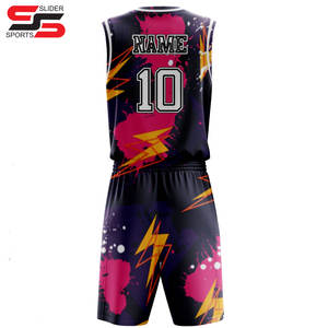 Uniformes de basket-ball en jersey 100% polyester de sublimation de mode personnalisée en gros de haute qualité - Product Image 2