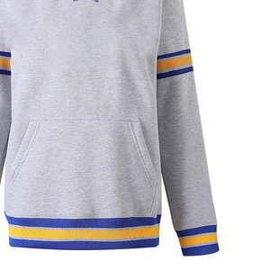 Sweat-shirt doublé en laine grise imprimé SGRho pour femme, col rond, tricoté, respirant, écologique, coupe-vent, en polyester et coton - Product Image 6