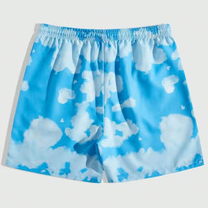 Vente en gros de shorts décontractés en nylon pour hommes, numérique respirant, séchage rapide, haute qualité, nouveau design, fermeture à la taille élastique, toile unie - Product Image 2