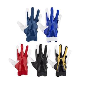 Gants de receveur de football américain en gros, haute qualité, légers, respirants, adhérence antidérapante, paume en silicone collante personnalisée - Product Image 6