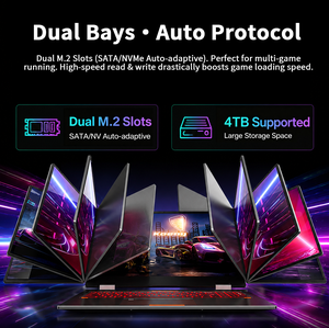 Ordinateur portable OEM DIXIANG à triple écran 16+10,5+10,5 pouces, Intel I5-12450H, 8-32 Go de RAM, 512 Go de SSD, vente en gros, usage commercial - Product Image 3