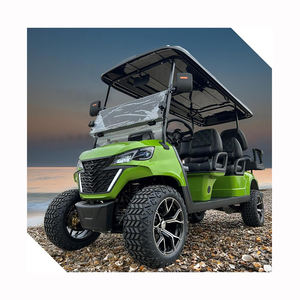 Carrito de golf eléctrico de lujo de 6 plazas 48V con batería de litio Buggies de gama alta para entusiastas del golf - Product Image 1