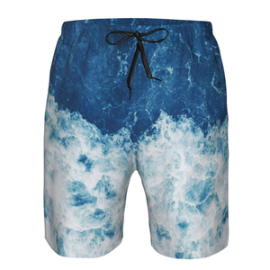 Pantalones Cortos de Playa Casuales para Hombre, Estilo Urbano, Ecológicos, 100% Poliéster, Cintura Elástica, Transpirables, de Secado Rápido - Product Image 4