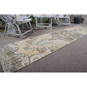 Turkish <b>Rug</b>, <b>Runner</b> 2.4x10 ft <b>Rug</b>, Brown Southwestern <b>Rug</b> - Product Image 5