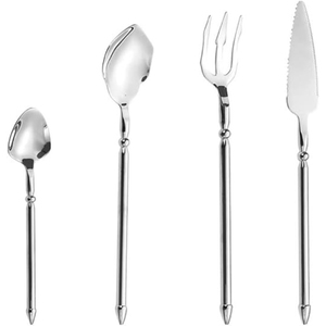 Cubiertos de Metal India directos de fábrica al por mayor, cuchara, tenedor, cuchillo, acero inoxidable, juego de cubiertos para eventos de boda para uso en Cafetería de Hotel - Product Image 5