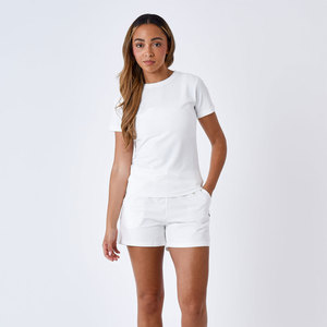 ชุด2ชิ้นสำหรับผู้หญิงชุดผ้าฝ้าย100% สำหรับผู้หญิงชุด2ชิ้นสำหรับฤดูร้อนดีไซน์โลโก้ OEM ตามสั่ง - Product Image 1