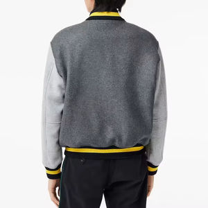 Veste universitaire d'hiver pour hommes sur mesure de haute qualité en gros |   Veste de style universitaire à col montant |   OEM/ODM disponible - Product Image 6