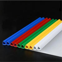 Foska Promotion : Classeur à glissière A4 à dos plat en plastique, classeur à glissière uni pour le bureau, classeur à glissière en PVC/PP pour l'école