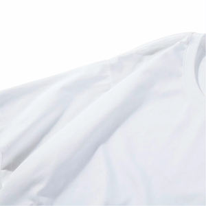 T-shirts vierges sans étiquette personnalisés pour l'impression, t-shirt blanc uni pour homme, t-shirt uni 160g pour homme - Product Image 2