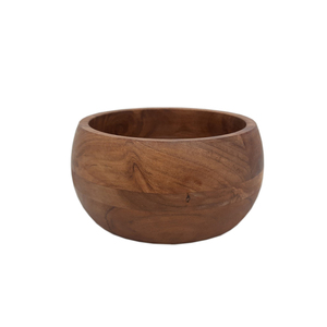 Premium Handmade round Wooden Fruit Bowl Natural Finish for Kitchen & <b>Tabletop</b> for Food & Snacks Serving at Weddings - Product Image 5