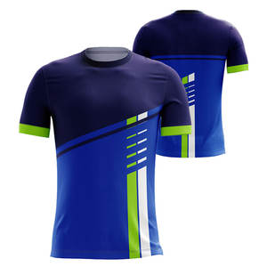 T-shirts à col rond pour hommes tricotés en polyester 100% de haute qualité respirant dernière conception toute personnalisation pour l'impression par sublimation - Product Image 3